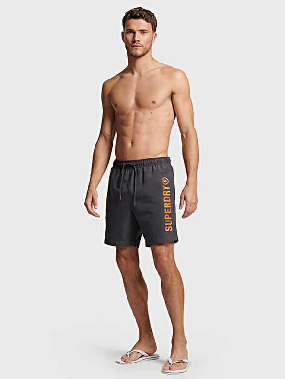 CORE SPORT beach shorts with logo accent - 6