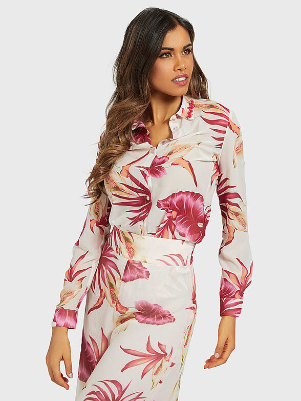 CLOUIS Shirt with floral print - 1