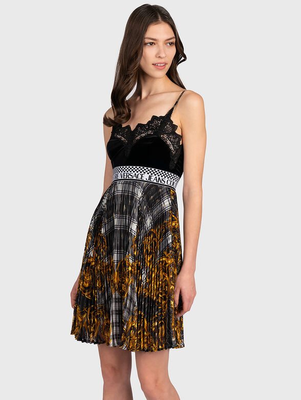 Baroque-print dress - 1