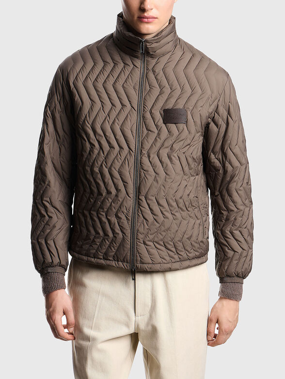 Quilted down jacket - 1