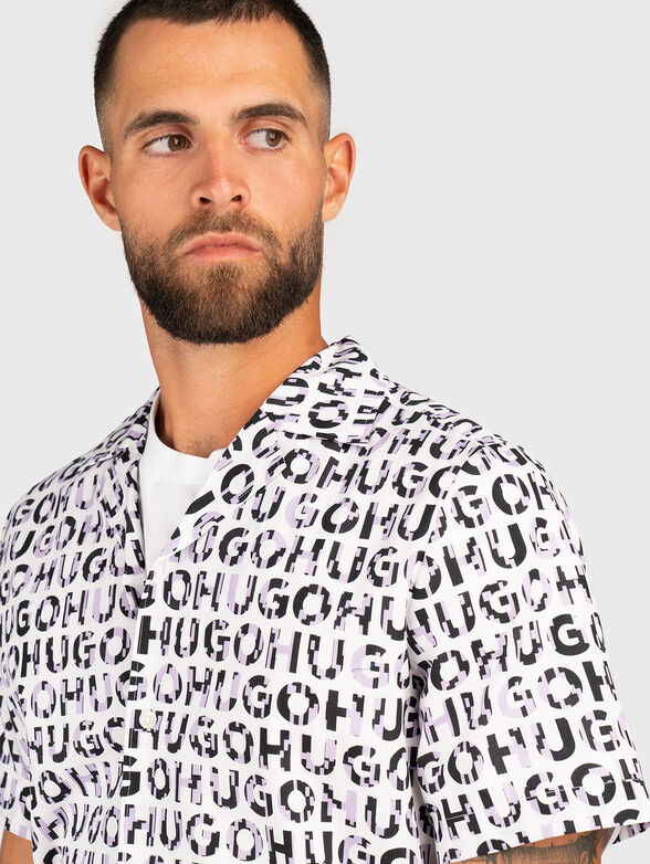 ELLINO shirt with logo print - 4