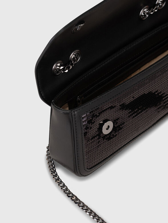 Black sequins crossbody Bag - 6