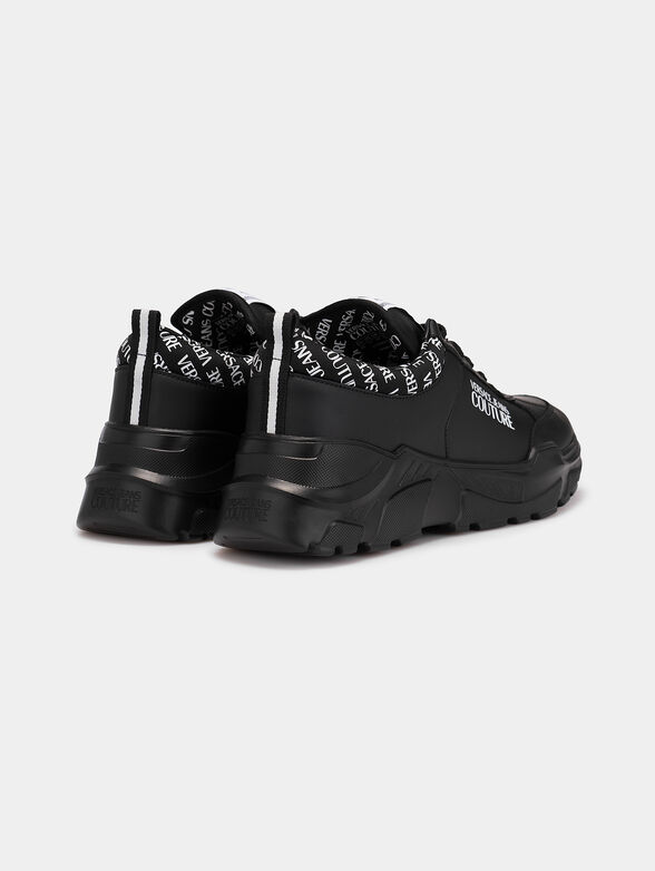 Black sneakers with logo - 3