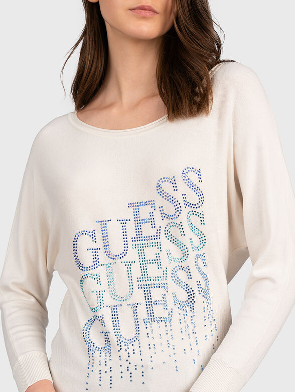 CLAUDINE Sweater with logo inscription - 2