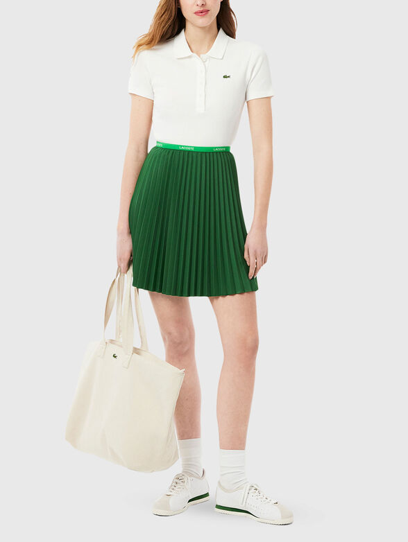 High-waisted mini skirt - 1