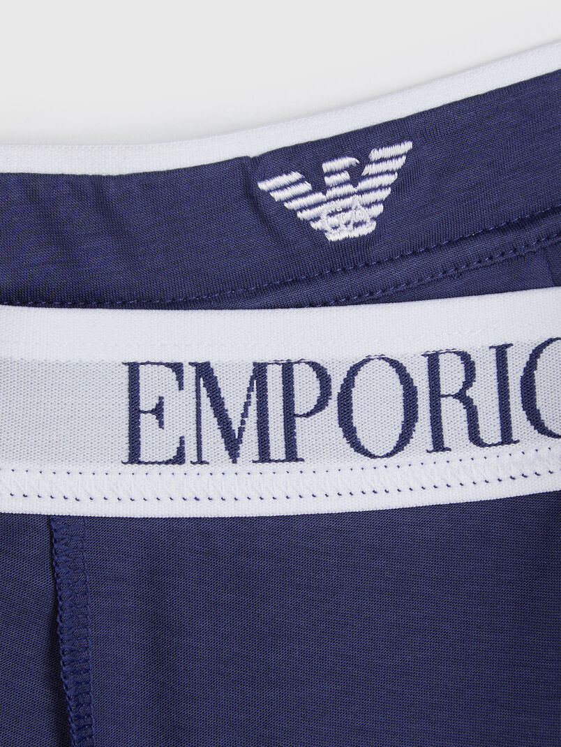 Cotton boxer shorts with logo - 3