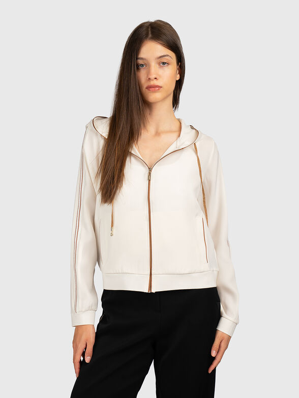 Ecru hoodie - 1