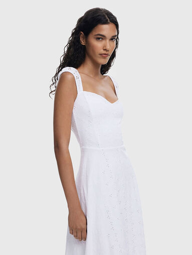 SARA embroidered midi dress - 5