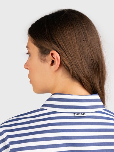 KENEYTA striped dress with belt - 3