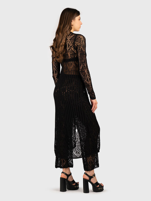Knitted long cotton cardigan - 2