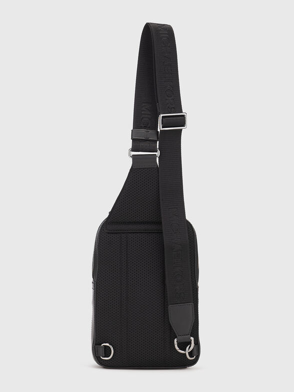Leather crossbody bag with logo - 2