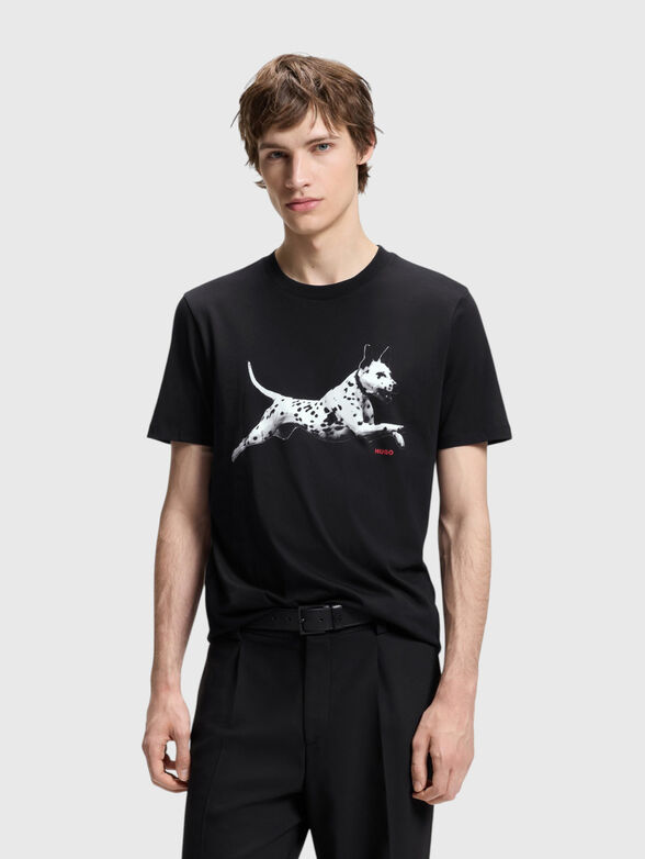 DIRUNN T-shirt with contrasting print - 1