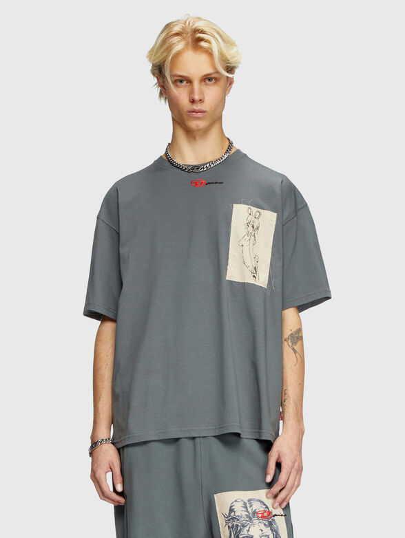 T-BOXT-1P-DD embroidered T-shirt - 1