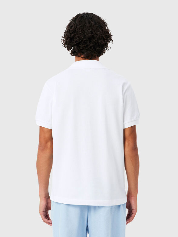 Cotton polo shirt with print - 3