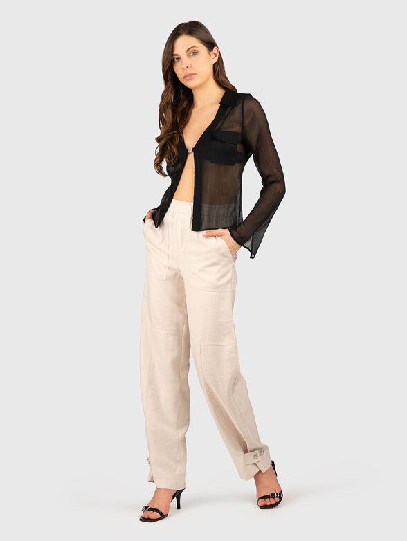 ELEAZARA blouse with sheer effect - 2