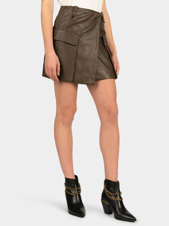 PLONGE leather skirt - 1