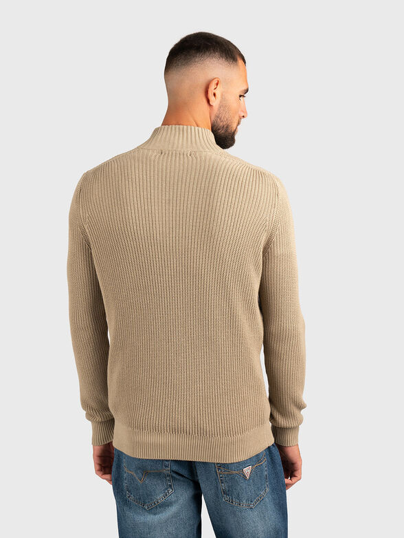Cotton sweater with zip - 2