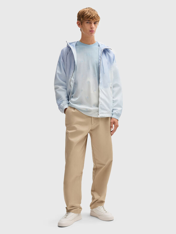 Cotton T-shirt with logo embroideries - 2