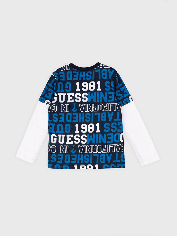 Blouse with contrasting sleeves - 2