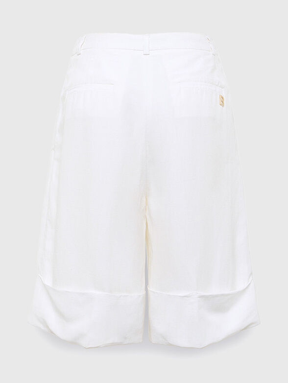 Linen blend shorts - 2