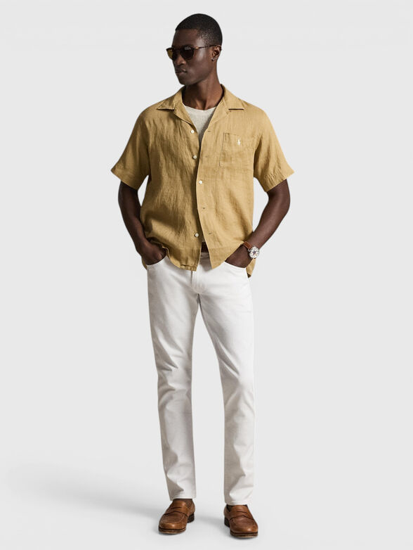 Short-sleeved linen shirt - 2
