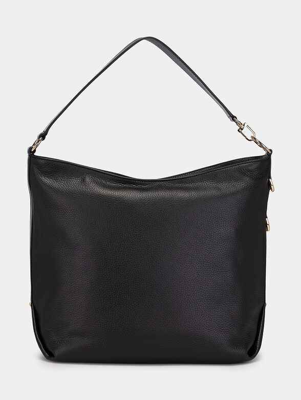 Black leather shoulder bag - 2