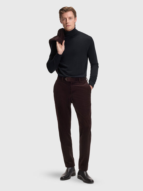Cashmere sweater with polo collar - 2
