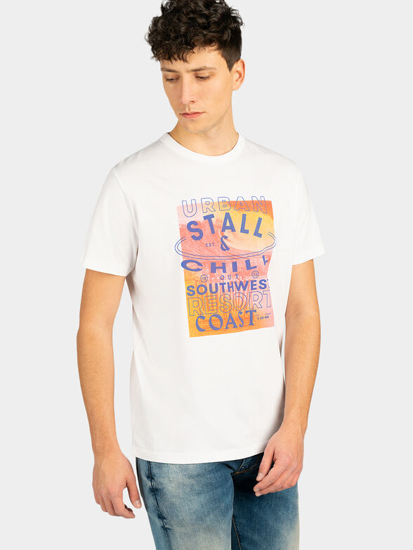 MELVILLE white T-shirt with print  - 1