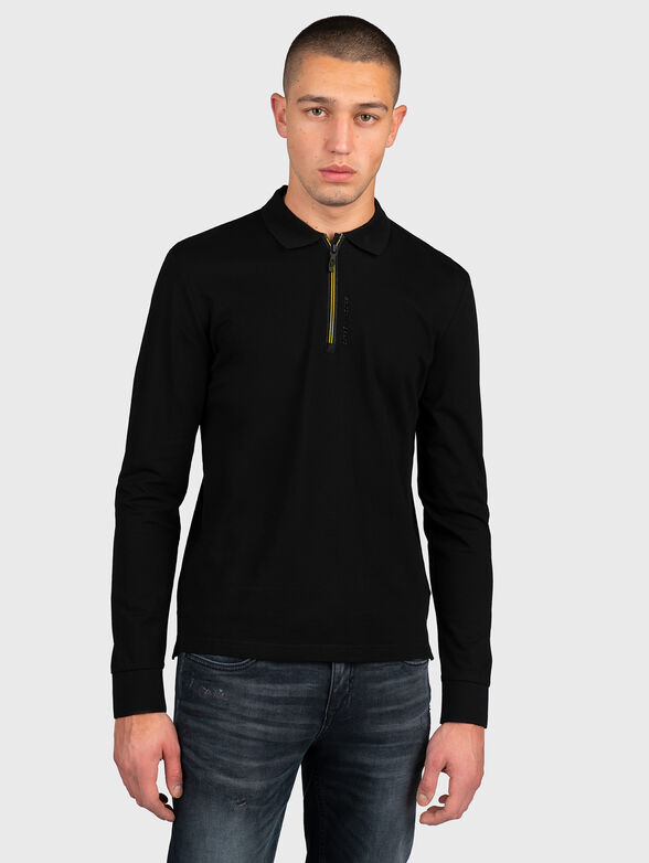 Cotton pique polo-shirt - 1