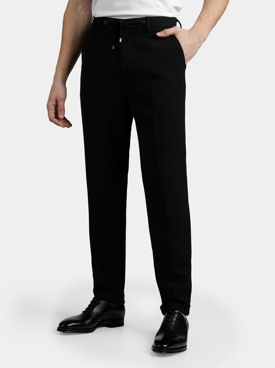 Панталон в черен цвят - 1