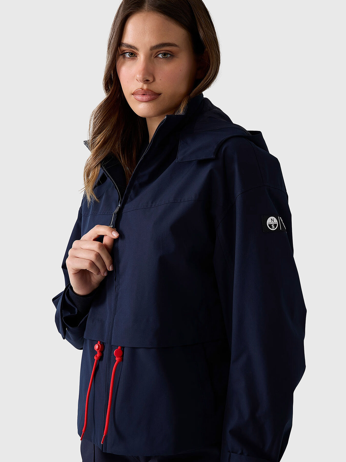 GUESS x NORTH SAILS jacket with detachable hood brand GUESS