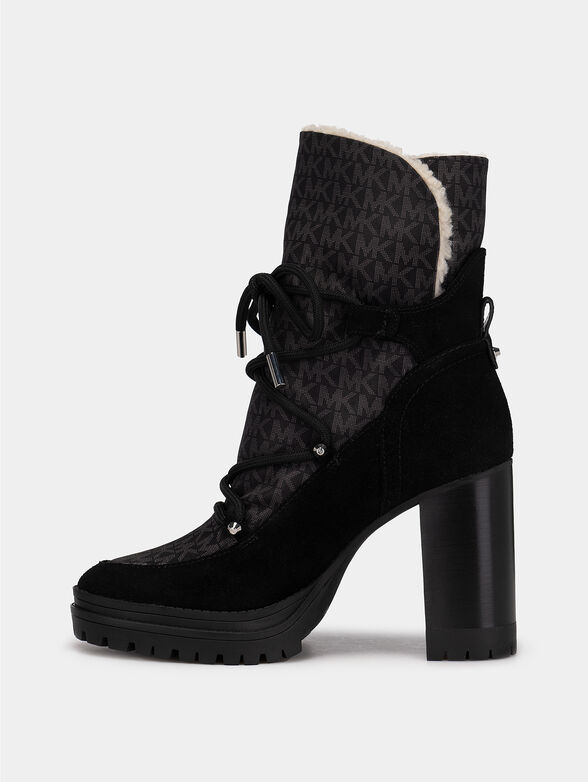 CULVER nubuck blend heeld ankle boots - 4