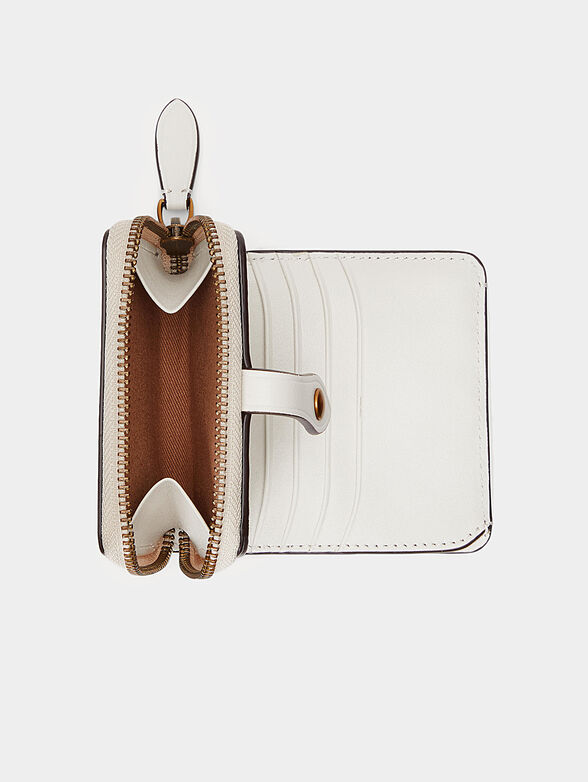 Leather wallet with zip and Polo Bear print - 3