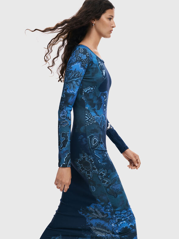 LIMBANI midi dress with accent print - 4