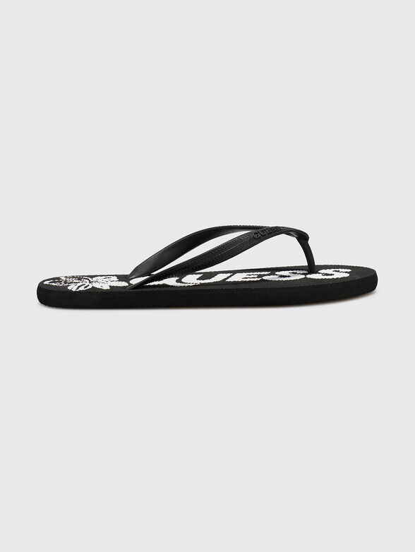 Beach slippers with a logo accent - 1