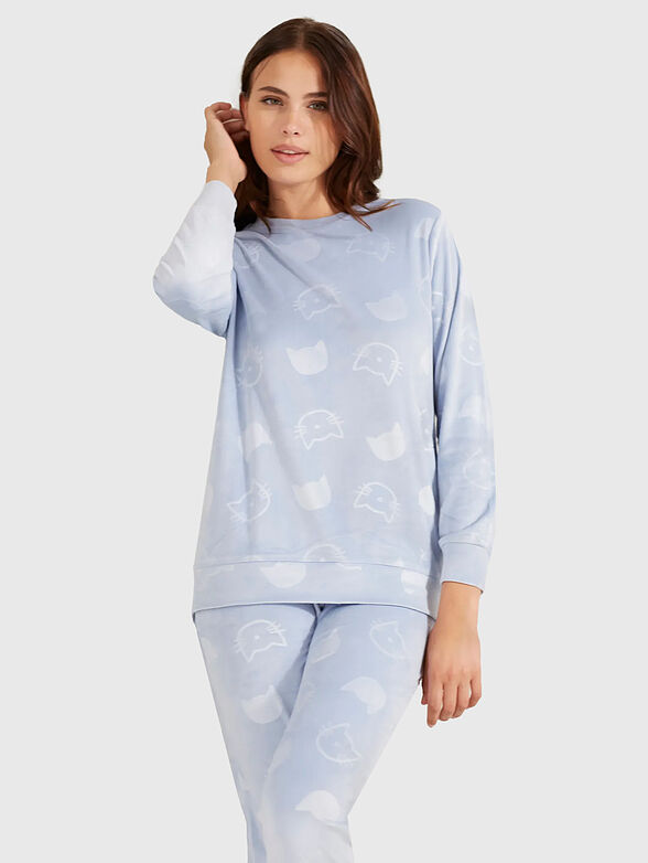 CAT PUCCINO pyjamas set with accent print - 1