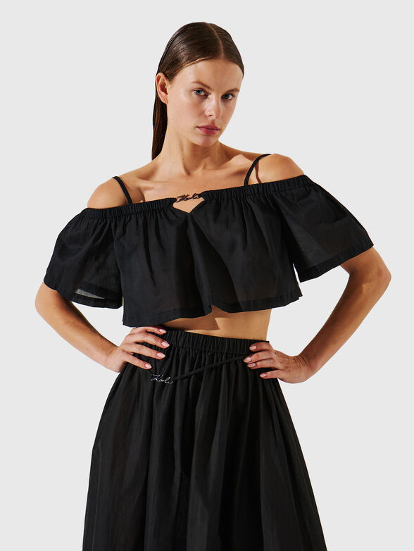 Beach top with off shoulder - 1