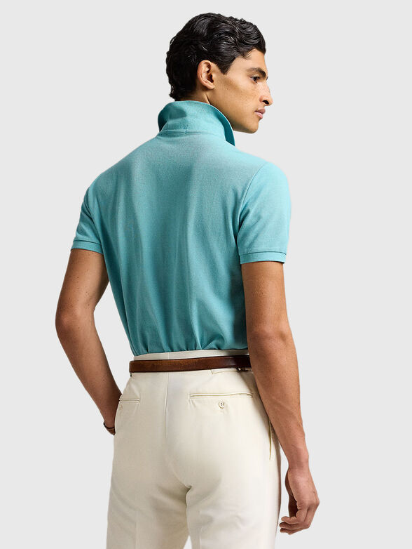 Cotton polo shirt with logo - 3