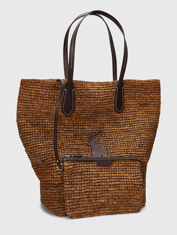 Raffia large tote bag - 4