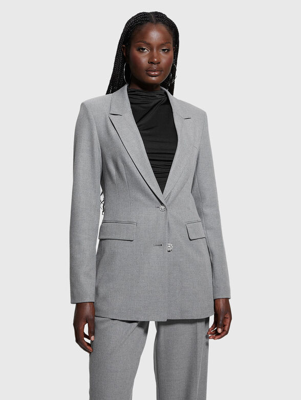 DORIS gray single-breasted jacket - 1