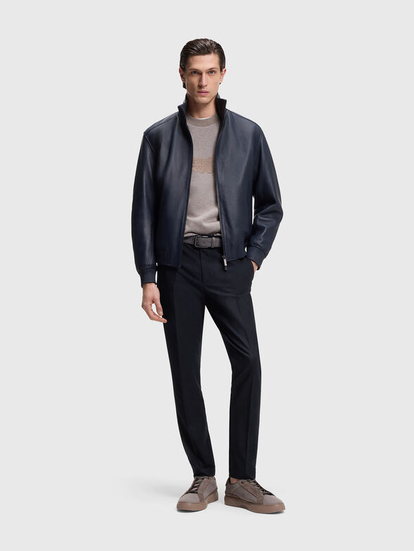 Dark blue pants with crease  - 4