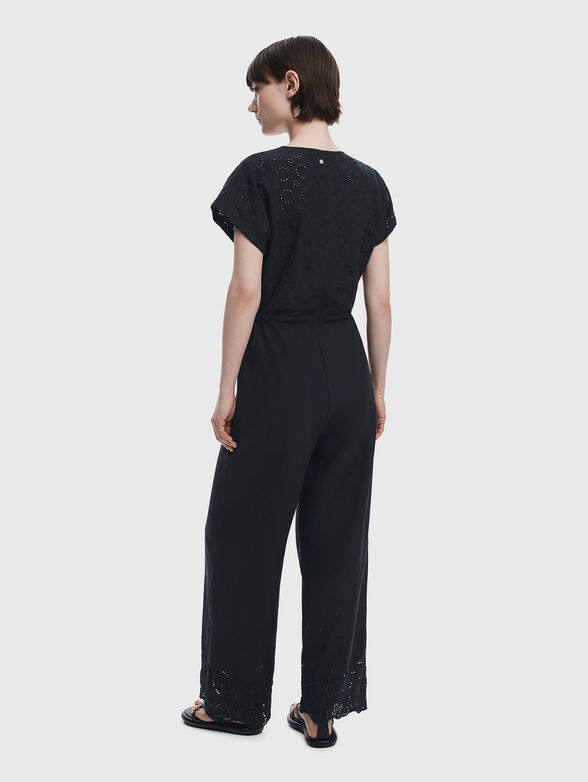 Cut-out jumpsuit with V-neck - 2
