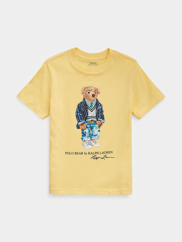 Yellow T-shirt with Polo Bear print - 1