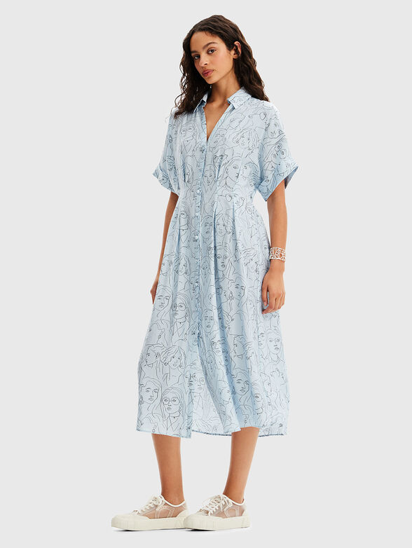 DAMARA dress with artistic print - 1