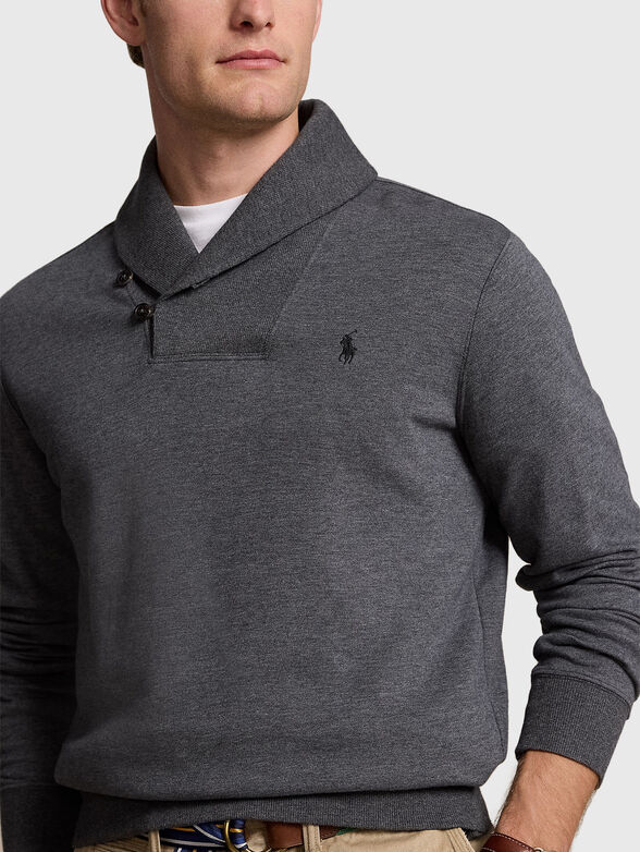 Sweater with embroidered logo  - 4