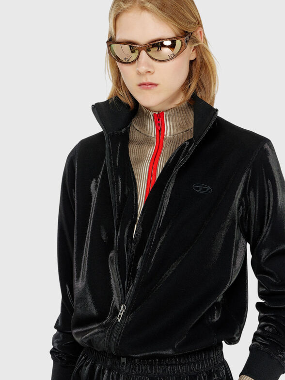 Black zipped sweatshirt - 4