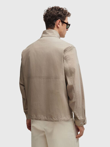 Cotton blend lightweight jacket with zip - 3