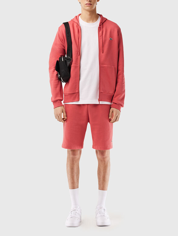 Cotton hooded sweatshirt in blue - 2