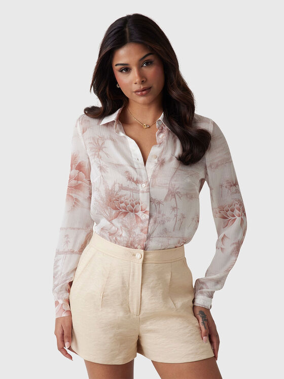 CLOUIS shirt with floral accents - 1