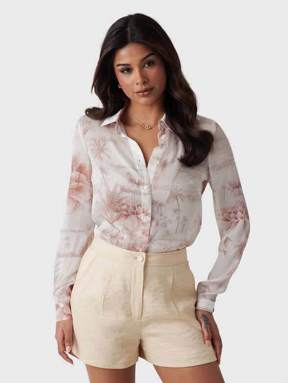 CLOUIS shirt with floral accents - 1